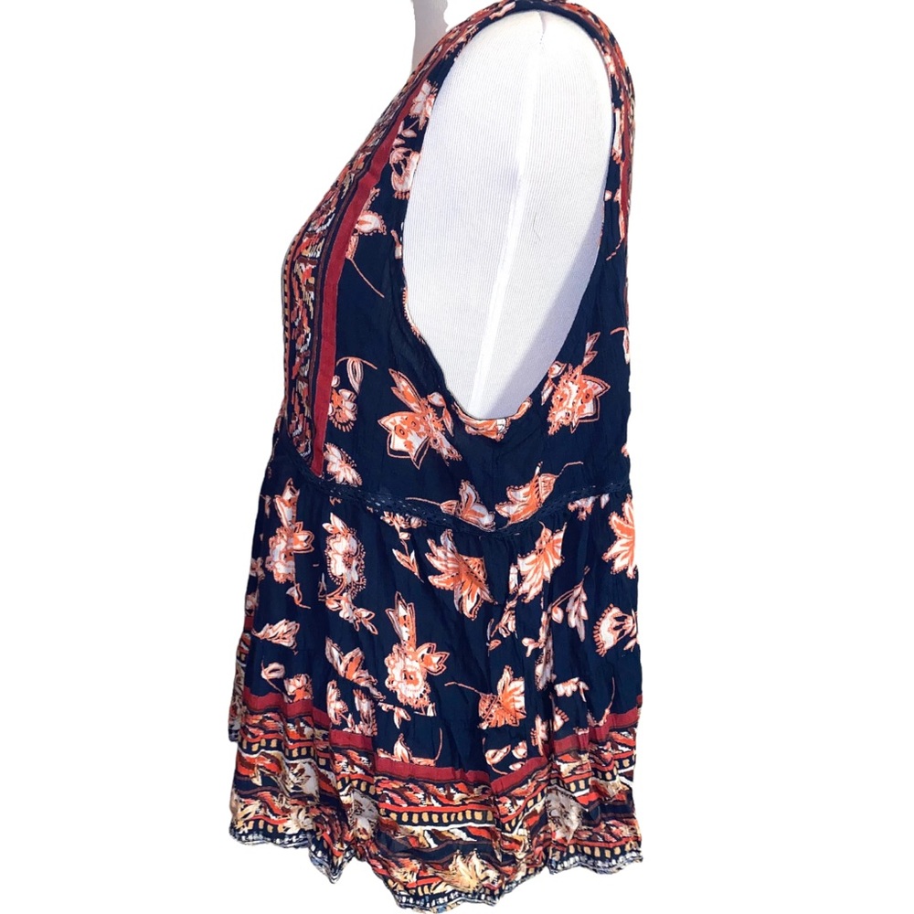 Angie bohemian style sleeveless shirt, size medium - Picture 4 of 5